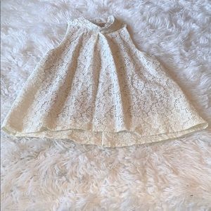 Lace white top